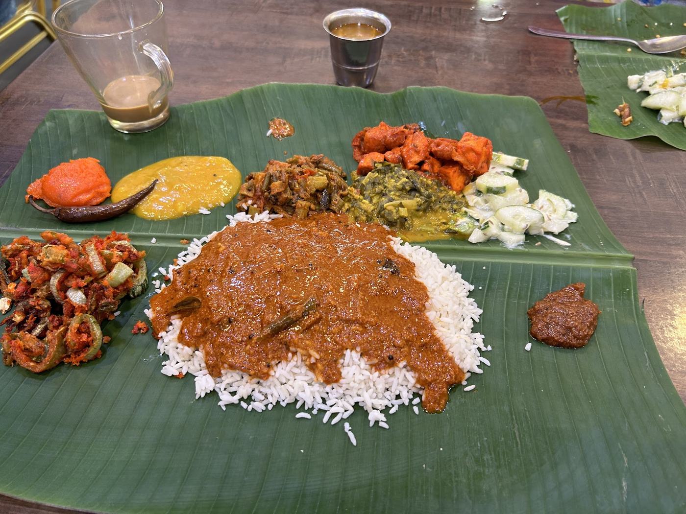 Banana leaf rice set